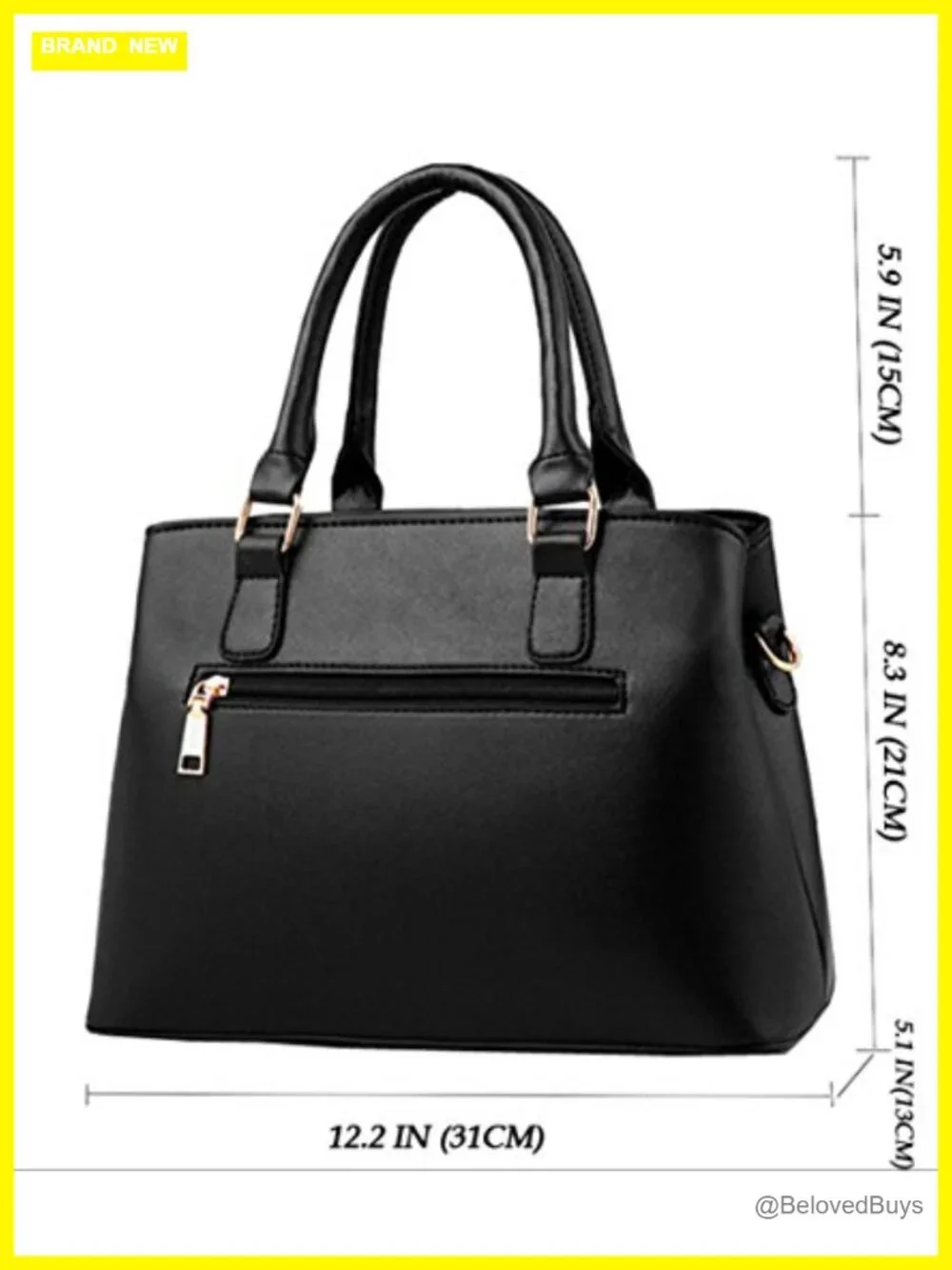 Faux Leather Tote Shoulder Bag Crossbody Purse with Removable Strap